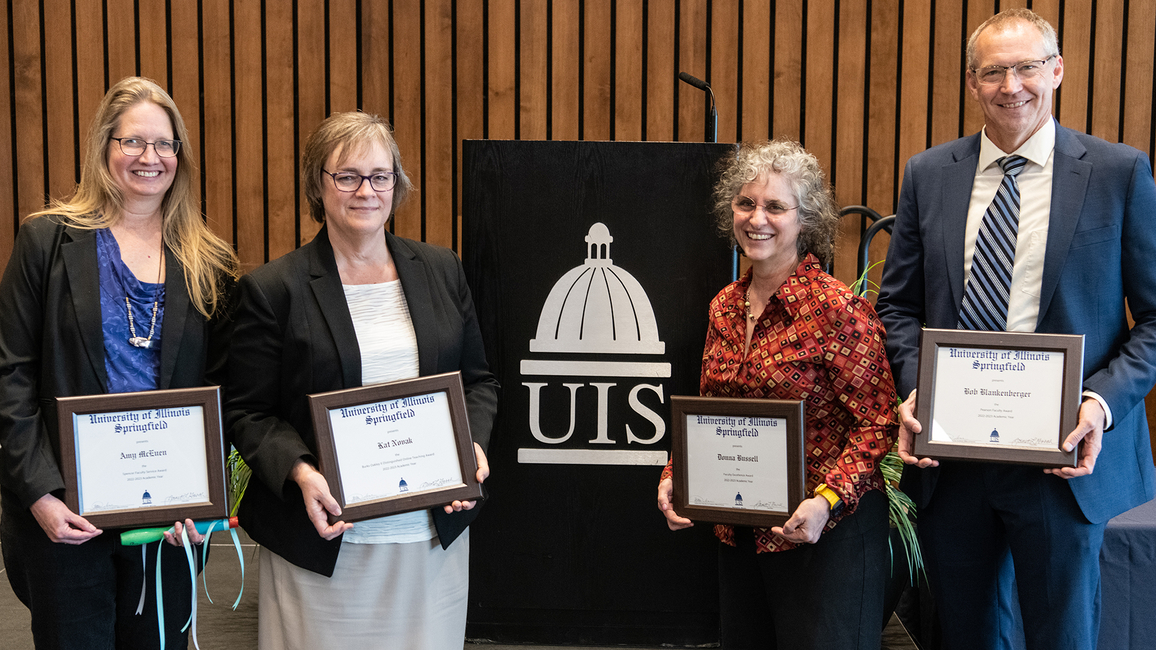UIS faculty members receive awards for teaching, excellence and service University of Illinois